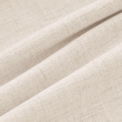 MIULEE 100% Blackout Linen Curtains 42 x 72 Inch Cream Beige 2 Panels | Thermal - Image 9