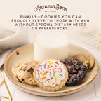 Autumn Sons Baking Co. Gluten Free Cookie Mix Variety Pack. Sugar Cookie, Chocolate Chunk & Double Chocolate Chunk. Vegan Plant Based Baking Mix. Free From 11 Common Allergens. 9.3 oz (Pack of 3)