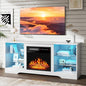 PRETZI Fireplace TV Stand with 18" Fireplace Up to 65" TVs, TV Media Console by PRETZI