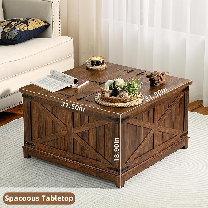 Farmhouse Coffee Table Set of 3, Furniture Set - Image 7