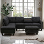 97.5" L Shaped Couch Set Linen, Modular Sectional Couches by Topcomfy