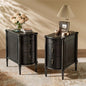 STO'SENSE Nightstand w/Charging Station & 3 Drawers, Pre-Assembled, Vintage by STOSENSE