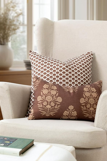 Crumbs Home Modern Farmhouse California Casual Indoor Outdoor Lumbar Pillow - Image 2