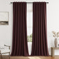100% Blackout Curtains 96 Inch Length 2 Panels Set by Guken