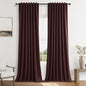 100% Blackout Curtains 90 Inch Length 2 Panels Set by Guken