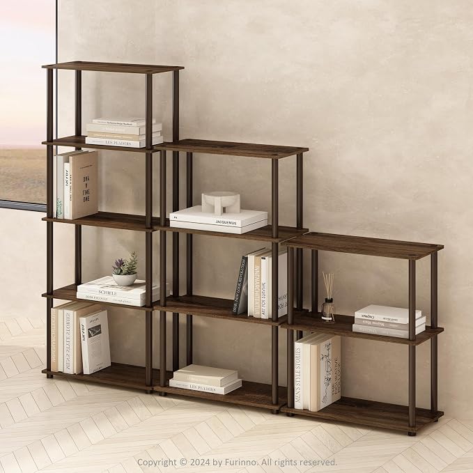 Furinno Turn-N-Tube Book Shelf, 5-Tier Bookshelf, Bookcase - Image 2