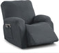 Recliner Chair Covers, 4-Piece Stretch Geometric Strokes Jacquard Reclining by Unknown
