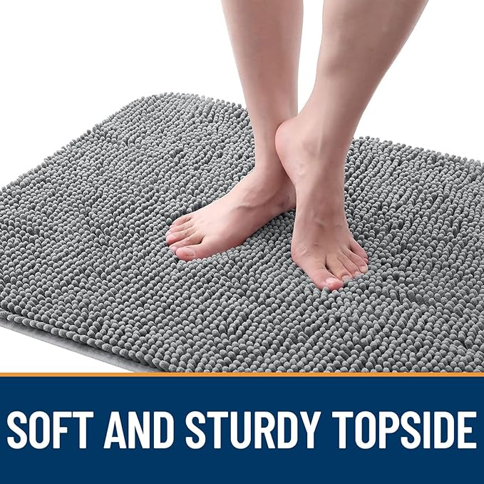 OLANLY Dog Door Mat for Muddy Paws 30x20, Super Absorbent Chenille Mud Mat | - Image 4