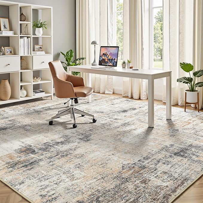 5x7 Area Rug for Living Room, Abstract Washable Non-Slip Carpet, Dining Room - Image 6