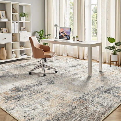 5x7 Area Rug for Living Room, Abstract Washable Non-Slip Carpet, Dining Room - Image 6