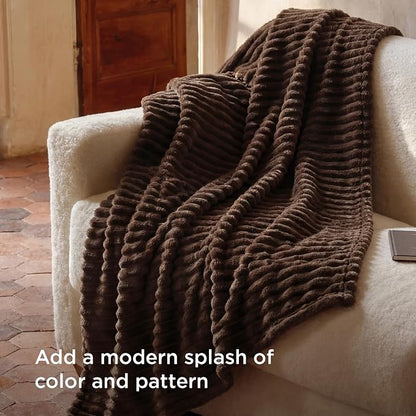 Bedsure Soft Twin XL Blanket for Bed Dorm Chocolate Brown 66"x90" | Birthday - Image 3