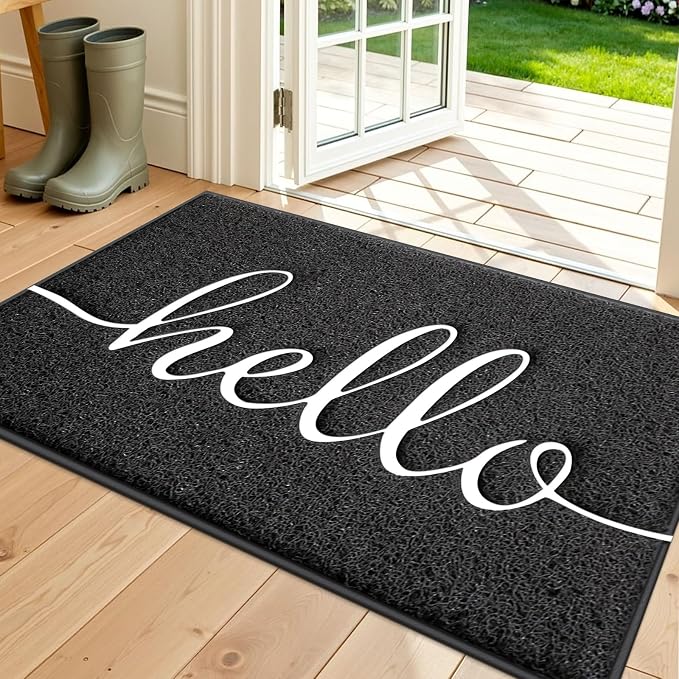 Door Mat Welcome Mat Floor Mat for Entryway, High Traffic Areas | Low Profile by BeneathYourFeet