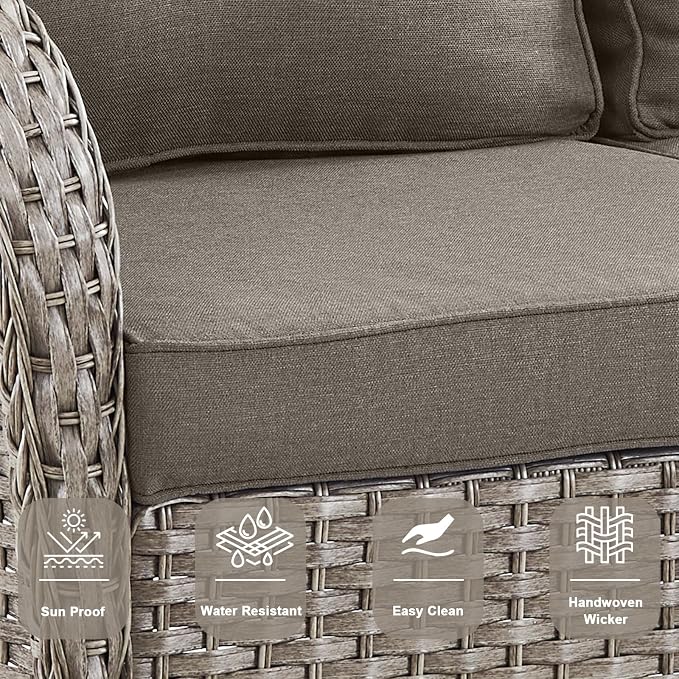 Belord 6 Pieces Wicker Patio Furniture Set - Image 5