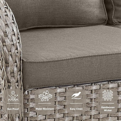 Belord 6 Pieces Wicker Patio Furniture Set - Image 5