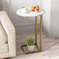 C Shaped End Table, Oval Couch Side Tables by Katrawu