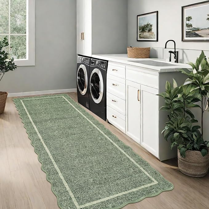 GarveeHome Scalloped Runner Rug - Image 2