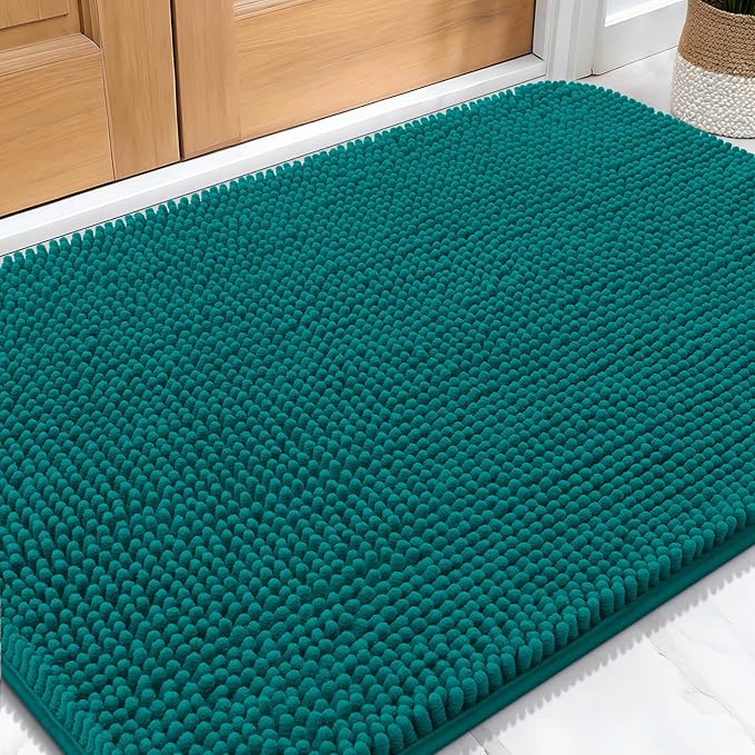 OLANLY Dog Door Mat for Muddy Paws 34x21, Super Absorbent Chenille Mud Mat | by OLANLY