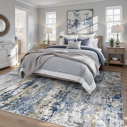 pmtsns Area Rugs 6x9 for Living Room: Washable Rug Modern Abstract Neutral Soft - Image 2