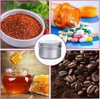 6 Ounce Aluminum Cans 180 mL Screw Lid Metal Storage Tins Containers for Storing Spices, Candies, Lip Balm, Candles, 6 Pcs.