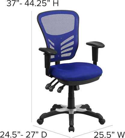 Flash Furniture Nicholas Mid-Back Swivel Office and Gaming Chair, Ergonomic - Image 3