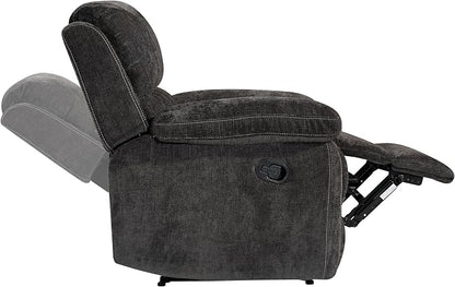 Betsy Furniture Modern Fabric Recliner Sofa Set, Loveseat w/Console, Recliner - Image 7