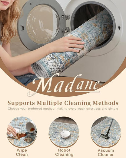 Madane Hallway Runner Rug 2x8 Washable Kitchen Rugs Non-Slip, Soft Ultra-Thin - Image 8