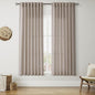 Ecru Curtains 63 Inch Length for Living Room Linen Blend Luxury Light Filtering by Nanspring