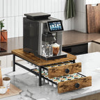 Coffee Pod Drawer Holder for K Cup, 56 Pods Capacity, 2 Tier Organizer for K Cup, Coffee Pod Organizer for Countertop, Space Saving, Easy Assembly, Rustic Brown KH28BRY1