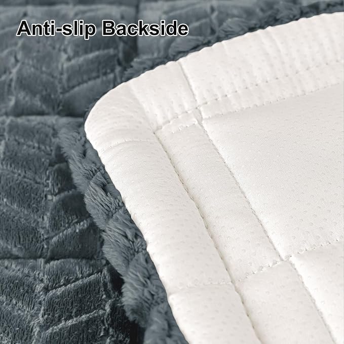 Smiry Couch Cover for Dogs, Non Slip Fuzzy Pet Sofa Arm Covers Washable | Sofa - Image 6