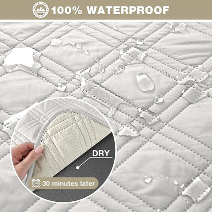 TAOCOCO 100% Waterproof Recliner Sofa Cover, Non Slip Split Couch Covers - Image 3