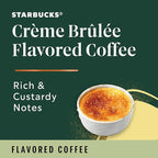 Starbucks K-Cup Coffee Pods, Crème Brûlée Flavored Coffee, Naturally Flavored, 100% Arabica, 6 boxes (60 pods total)