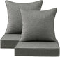 Sunbrella Outdoor Deep Seat & Back Cushion Set, 24 x 24 Inch Water Repellent by Supflourishia