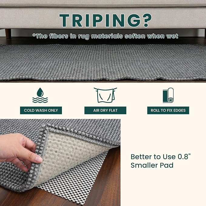 KOZYFLY Cotton Runners for Hallway 2.5'x8', Washable Runner Rug, Woven Non Slip - Image 7