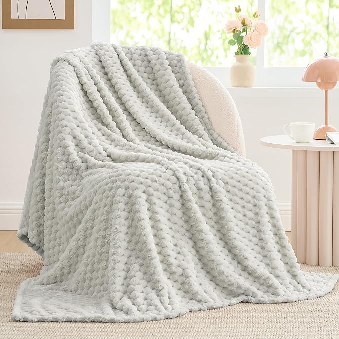 BEDELITE Light Grey Twin Blanket by BEDELITE
