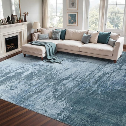 5x7 Ft Area Rugs for Living Room, Soft Non-Slip Washable Rugs Modern Abstract - Image 3