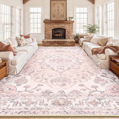 RELEANY Washable Area Rug, Large 10'x14', Water Repellent, Pet Friendly - Image 3