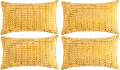 Fancy Homi 4 Packs Decorative Throw Pillow Covers by Fancy+Homi