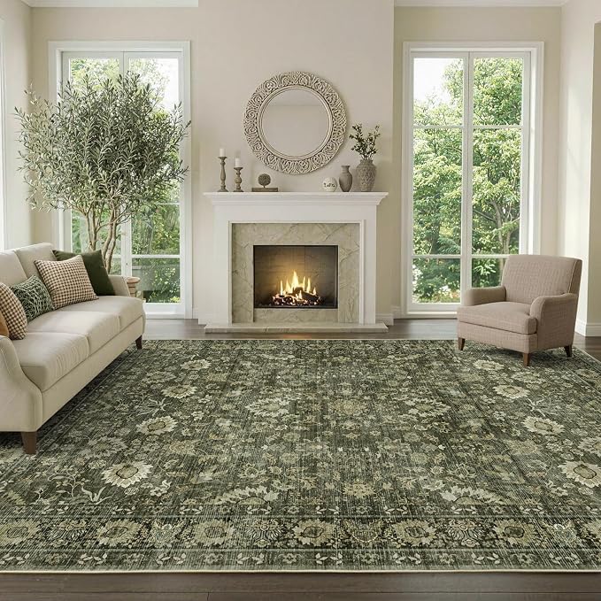6x9 Ft Large Area Rugs for Living Room, Soft Non-Slip Machine Washable Rug - Image 2