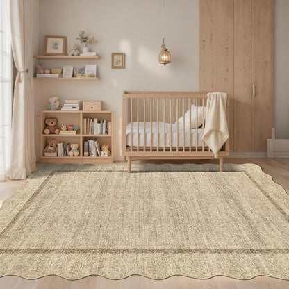 GarveeHome Scalloped Washable Rugs 8x10 Area Rugs - Image 3