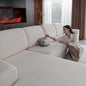 OHSIO Couch Cushion Covers for Sectional Sofa, Stretch Soft Sofa Slipcovers by OHSIO