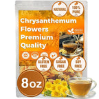 FreshDrinkUS, Premium 8oz Chrysanthemum Flowers, 100% Natural & Pure Chrysanthemum Flower Dried, Chrysanthemum Herbal Tea, No Additives, No Caffeine, Vegan
