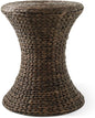 Casafield Hourglass Side Table, Espresso Dark Brown, Hyacinth Round End Table by Casafield