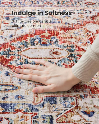 AMADA HOMEFURNISHING 8x10 Washable Area Rug, Low-Profile Large Area Rug - Image 7