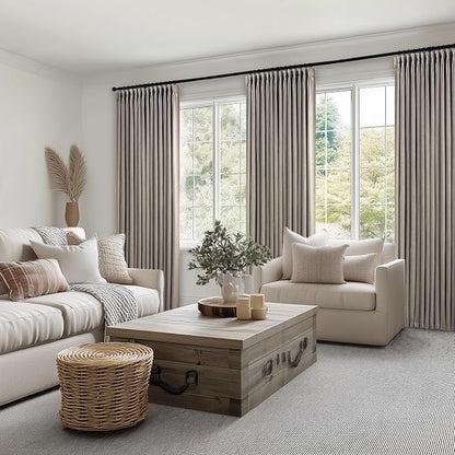 Topfinel 108 Inch Curtains 1 Panels Set, One Packs Pinch Pleat Back Tab - Image 6