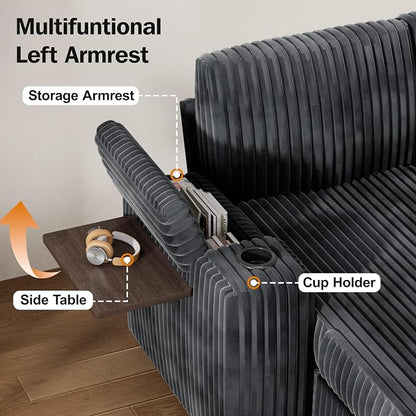 Vipbear 86" Modular Sectional Sleeper Sofa - Image 7