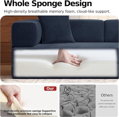 MoonSpeak 78.8''Sleeper Couch Bed - Image 4