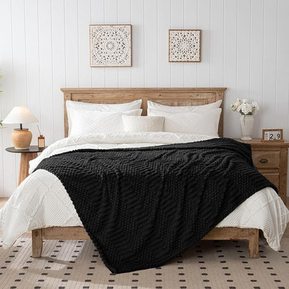 Black Throw Blanket - Image 5