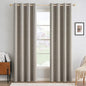 MIULEE 100% Blackout Linen Curtains by MIULEE