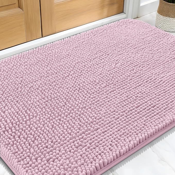 OLANLY Dog Door Mat for Muddy Paws 34x21, Super Absorbent Chenille Mud Mat | by OLANLY