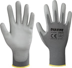Safety Work Gloves for Men PU Coated 60 Pairs Bulk Pack,Grey Seamless Knit Glove with thin Polyurethane Coated Smooth Grip on Palm & Fingers, for Men and Women, Ideal for General Duty Work (XX-Large)